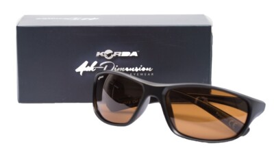 Korda Sunglasses Wraps Matt Black Frame Brouwn Lens Polarisationsbrille Brille
