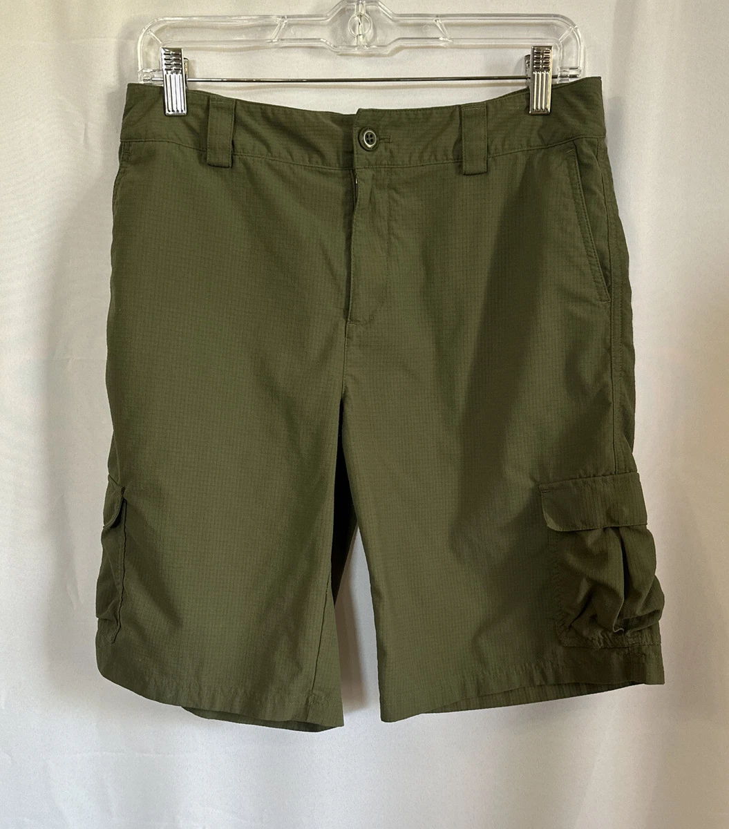 Under Armour Adjustable Waist Loose Youth XL Green Cargo Shorts