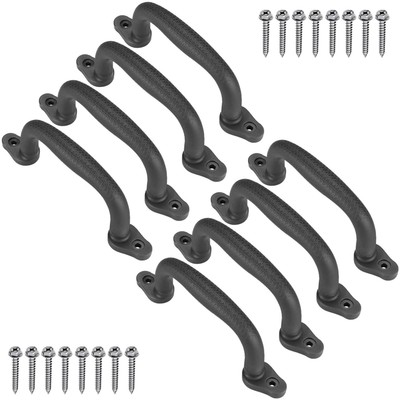 Triangular Climbing Handles for Bunk Beds and Play Towers - Black, 8 Pack