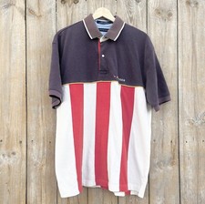 Vintage Y2K Tommy Hilfiger Polo Shirt Preppy Rugby Colorblock Stripes Large