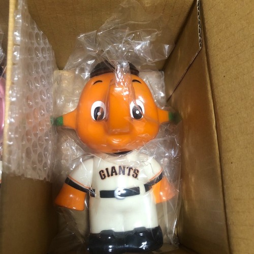 Sato-chan Sato Pharmaceutical Giants Baseball Unused Sato Soft Vinyl Money Box - Picture 5 of 6