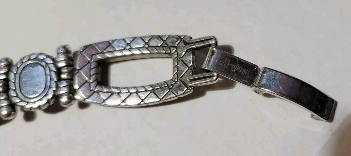 Brighton UPTOWN Silver Scrolled Open Rectangle Ov… - image 8