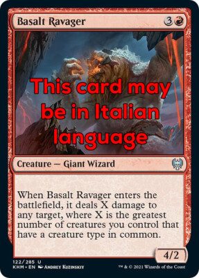 MTG 4x BASALT RAVAGER EXC - BASALTZERSTÖRER - KHM - MAGIC