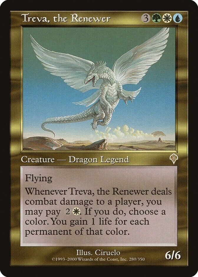 Treva, the Renewer Invasion MtG LP to NM