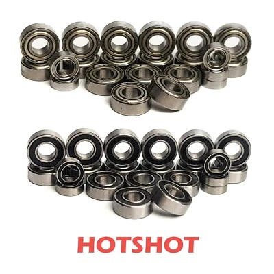 Bearings Set for TAMIYA HOT SHOT HOTSHOT THUNDERSHOT COMPLETE 22 RUBBER/METAL