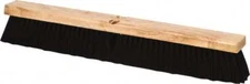 PRO SOURCE 24" Tampico Bristle Push Broom Head with Wood Block, Handle Not Incl