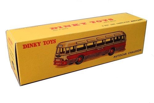 Dinky Toys France N°29 – Autocar Chausson Rouge, échelle 1/50, Miniature Ancienne, Occasion