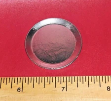 Dollhouse Miniature Metal Chrome Pizza Pan