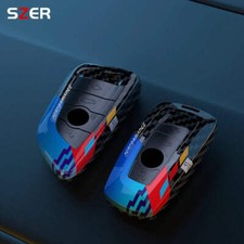 ABS Carbon Fiber Car Key Case Cover Shell For BMW 1 3 5 7 Series X1 X3 X4 X5 X6