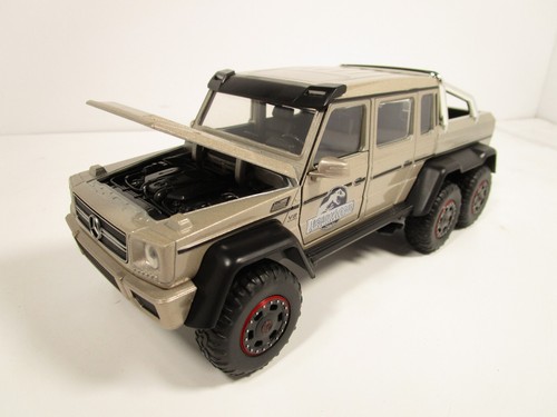 JADA 1/24 JURASSIC WORLD PEWTER MERCEDES BENZ G63 AMG 6X6 NEW - Picture 3 of 9