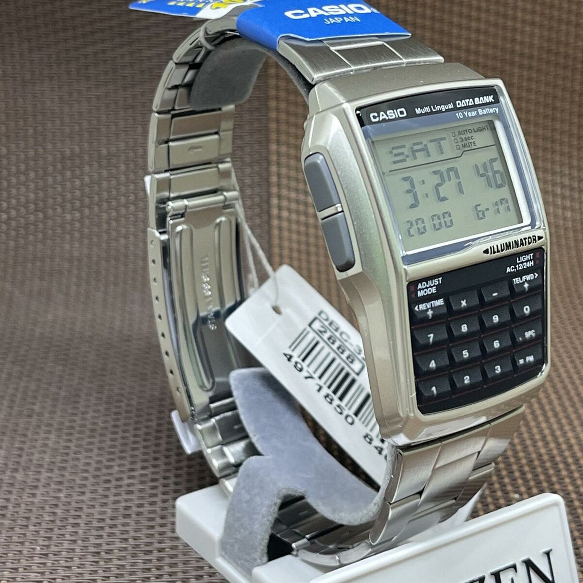 Casio DBC-32D-1A Databank Digital Calculator Stainless Steel Casio DBC-32D-1A Databank Digital Calculator Stainless Steel