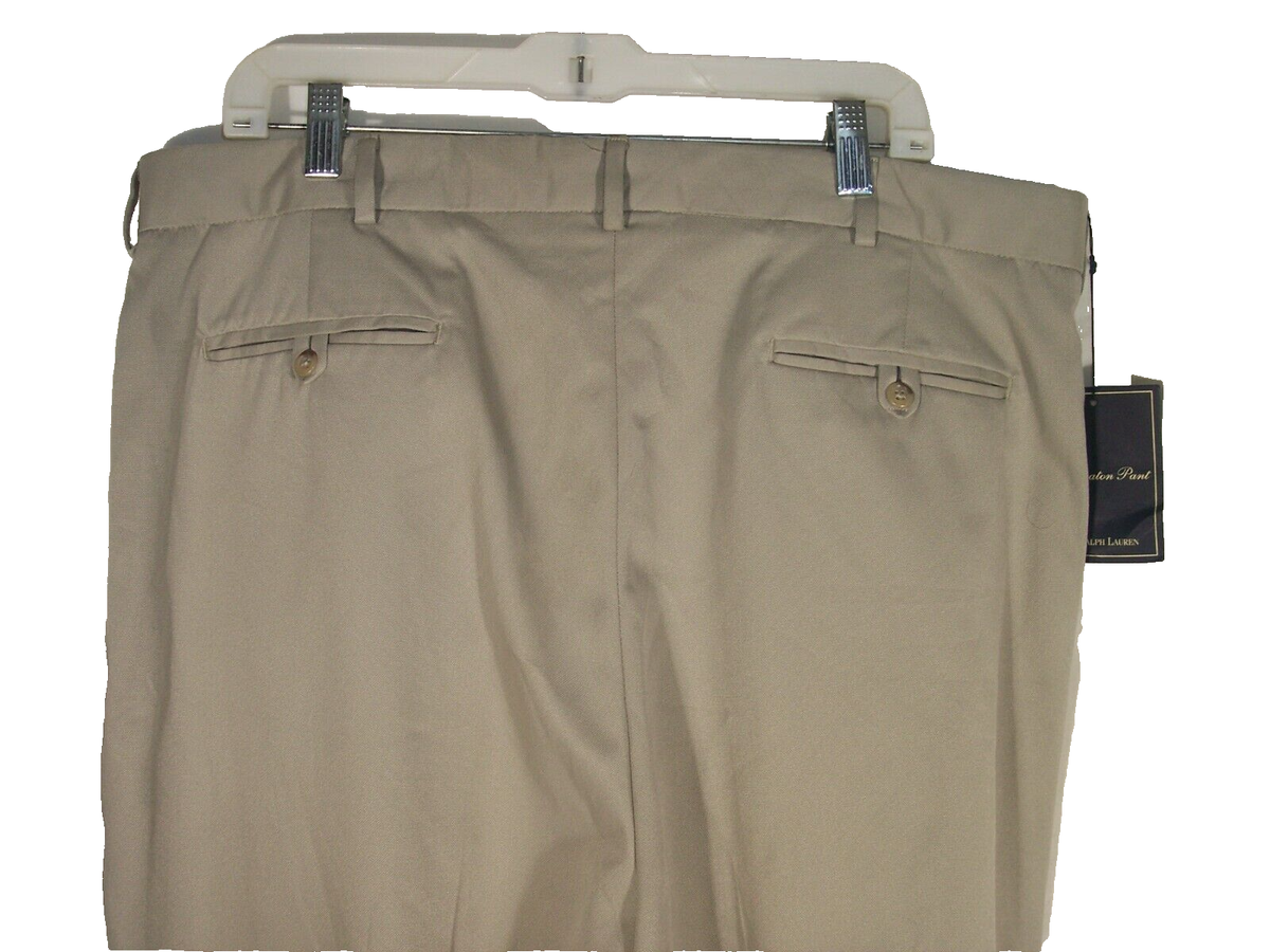 Polo Ralph Lauren The Beaton Pant sz 40 Beige Poly 32