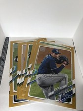 2021 Topps Series 1 Rays 5x7 1986 Jumbo Gold Edition #04/10 TEAM SET
