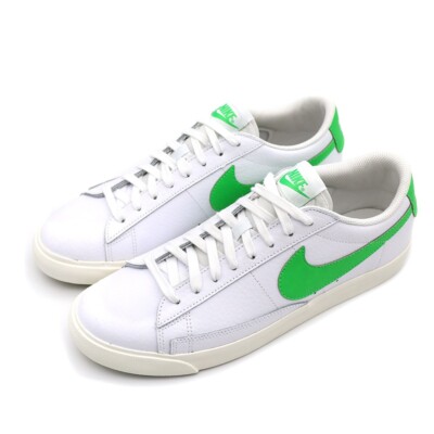 NIKE Blazer Low Leather Leder Weiß/Grün Retro Sneaker Neu Gr:45 Us:11 Last PAIR