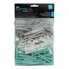 JVL Strong Hold Rust-Resistant Plastic Pegs, Pack of 100