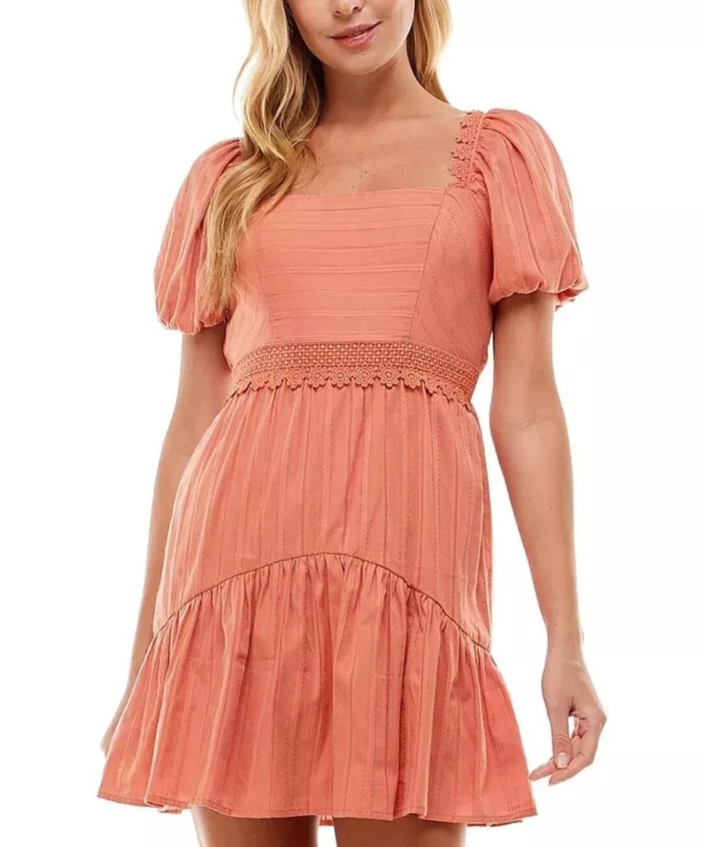 City Studios Juniors' Cotton Lace-Trimmed Dress Womens Size L New W/tags | eBay City Studios Juniors' Cotton Lace-Trimmed Dress Womens Size L New W/tags | eBay