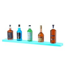 Wall Mounted LED Lighted Liquor Bottle Display Home Bar Shelf 40" 1-Step