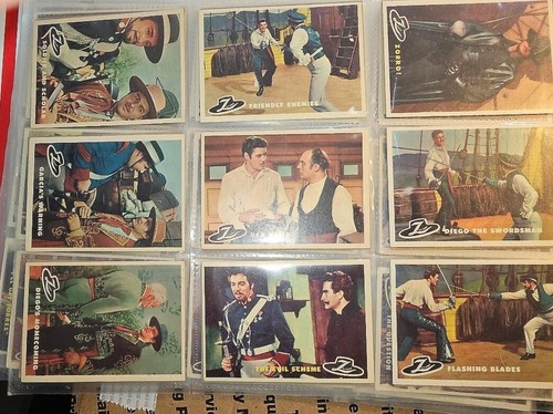 1958 Disney's Zorro! Complete Trading Card Set 1-88 ORANGE - Picture 2 of 7