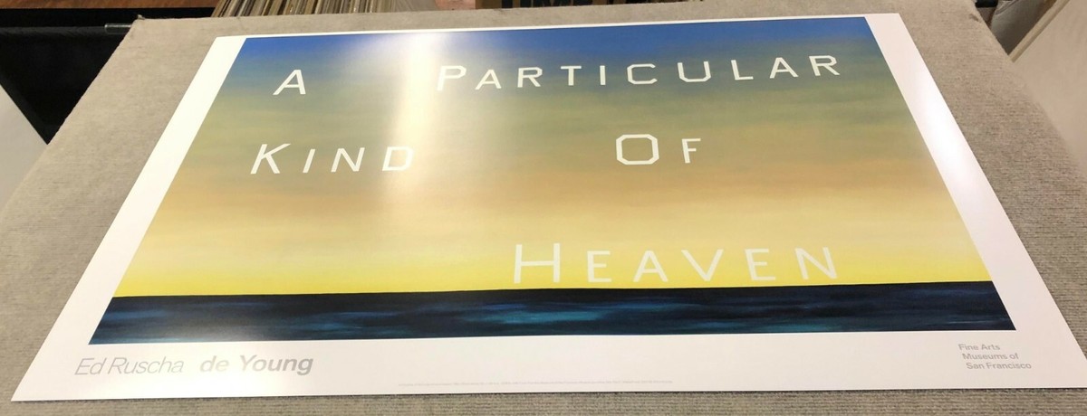 EDWARD RUSCHA 'A Particular Kind of Heaven' 1983/2001 Art Poster