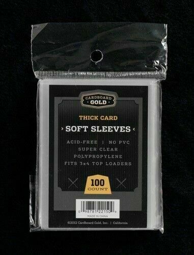 Cardboard Gold 100 Super Premium Thick Card Soft Penny Sleeves for Thicker Trading Cards for sale online | eBay Cardboard Gold 100 Super Premium Thick Card Soft Penny Sleeves for Thicker Trading Cards for sale online | eBay