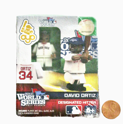 MLB BOSTON RED SOX DAVID ORTIZ MINI FIGURE WITH HELMET & 34 JERSEY
