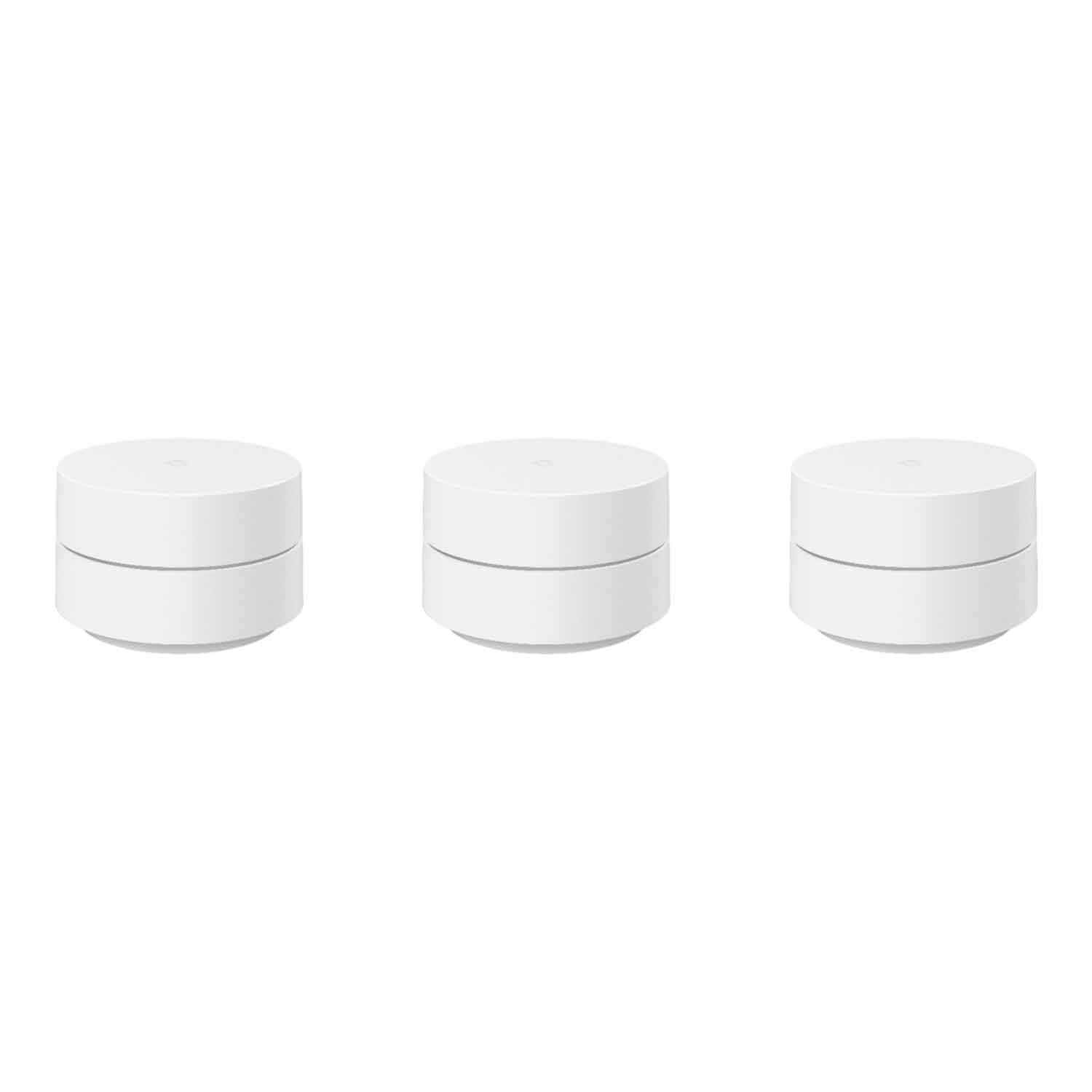 Google Nest Wi-Fi GA02434-US Whole Home Wi-Fi System 3-Pack - Wh
