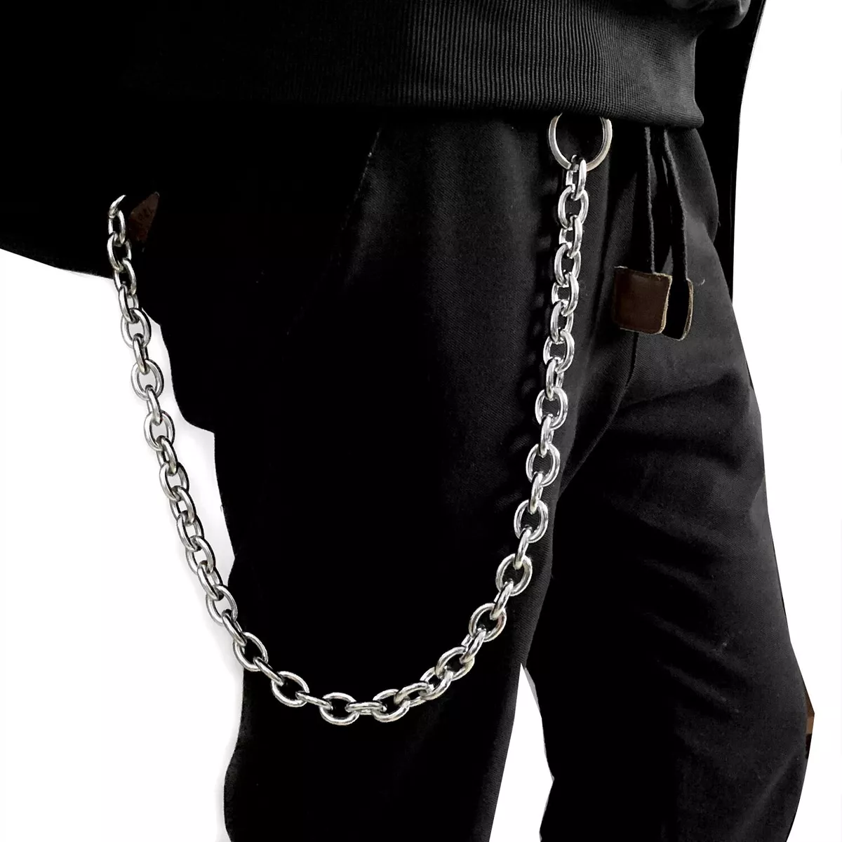 Huge Big O Ring Pants Waist Chain Biker Punk Hip Hop Keychain