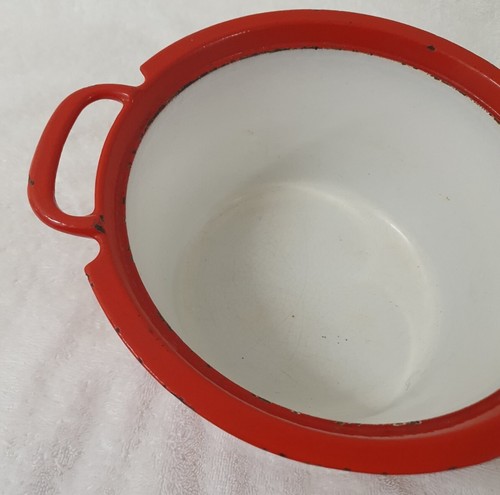 🔶️ROSENLEW FINLAND RED CAST IRON DUTCH OVEN TIMO SARPANEVA VINTAGE MCM IITTALA - Picture 7 of 13