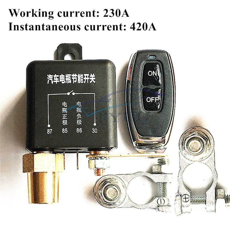 Car Battery Disconnect Cut Off Isolator Master Switches Wireless Remote -USA Foto 2 de 4