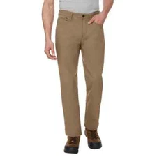 Caterpillar Men's Fleece Lined Canvas Pants Work Insulated Flex Utility