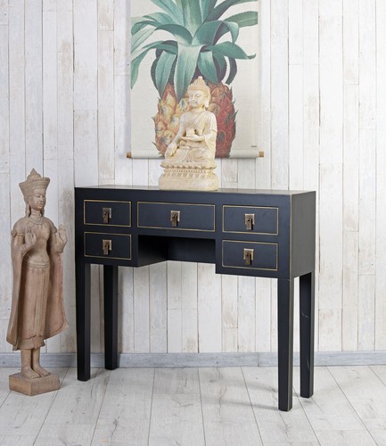 Console Table Side Table Chinoiserie Side Table Jewelry Chest Nightstand - Picture 5 of 6