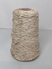 Silk City Fibers Rayon Cone Yarn Chenille Luxury 1300 YPP Cone SAND 10.3 oz