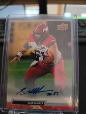 2023 CFL UPPER DECK #7 Sean McEwen Stampeders de Calgary Autograph