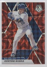 2021 Panini Mosaic Reactive Red Mosaic Prizm Keston Hiura #43 0a3