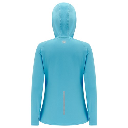 Women's Running Hoodie - Thermal Atoll Blue - Picture 4 of 5
