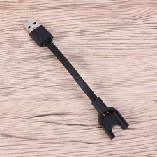USB Charging Cable for Smartwatch Black Flat Tpe Wear Resistant Fast Connection