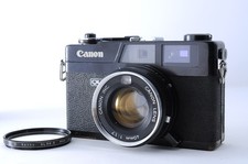 Tested Working Canon Canonet QL17 Black Rangefinder 40mm Film Camera W/Filter