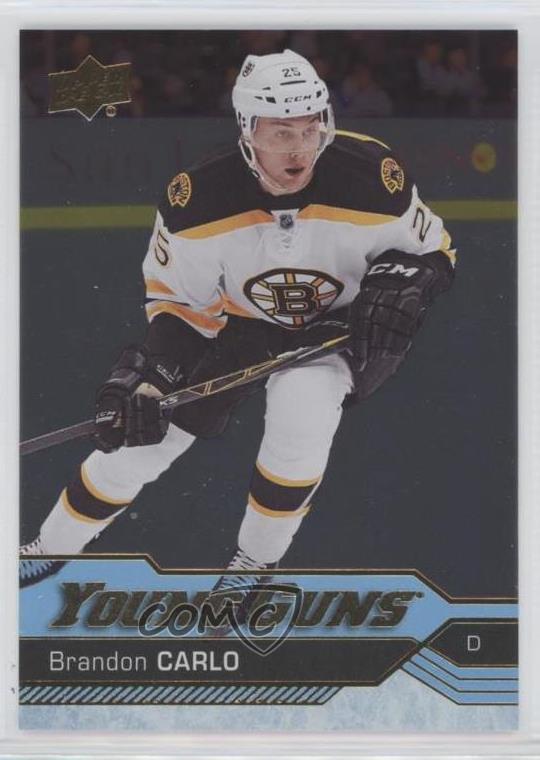 2016-17 Upper Deck Young Guns Silver Foil Brandon Carlo #482 Rookie RC