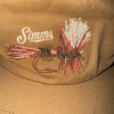 Simms Snapback Hat with Fly EUC