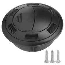 ﹣100/75mm Air Conditioning Outlet With Grille Black Round For Bus RVs Electric