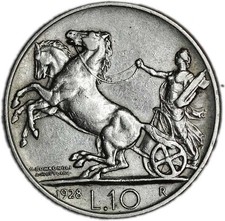 Moneta ITALIA 10 Lire 1928 XF