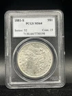 1881-S Morgan Silver Dollar PCGS MS64 90% UNC US Coin F86