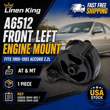 A6512 For 90-93 Honda Accord 2.2l At Mt Front Left Engine Motor Mount New A6512 For 90-93 Honda Accord 2.2l At Mt Front Left Engine Motor Mount New