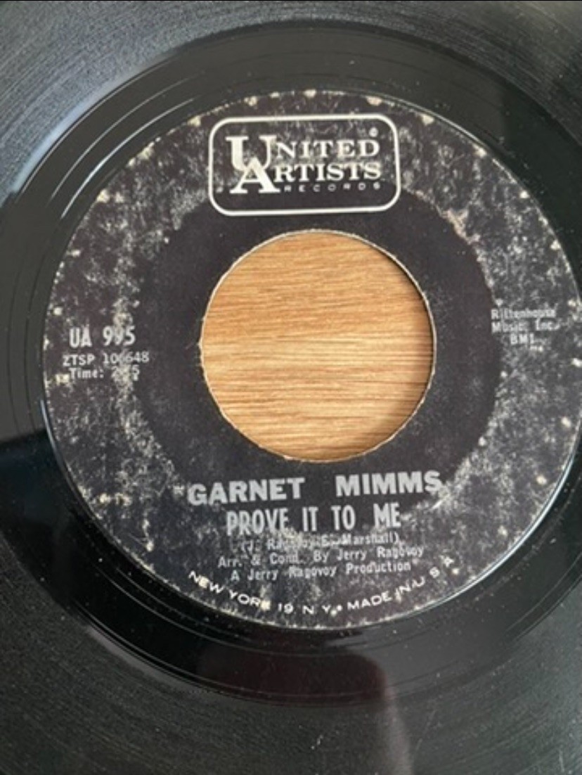 photo of Garnet Mimms Prove It To Me United Artists