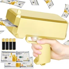 Make It Rain Toy Money Gun That Shoot Money Paper Playing Spary Money Gun Fake
