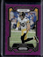 2023 Panini Prizm T.J. Watt Purple Wave #/99 Steelers