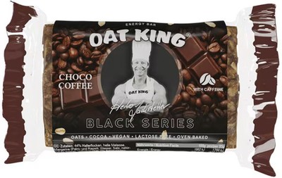 Oat King Haferriegel Black Series, 10 x 95g Riegel, Choco Coffee (vegan)
