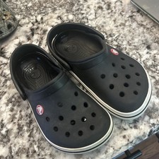 Crocs Kids Clogs Toddler Sandals Size J1 Black Slip On Shoes