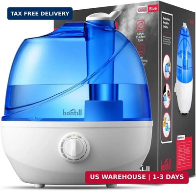 Cool Mist Humidifiers for Bedroom & Large Room (2.5L Water Tank) Quiet Ultrasoni