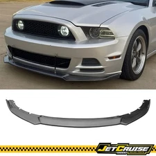 Fits 13-14 Ford Mustang Carbon Fiber Look Front Bumper Lip Spoiler Splitter PP
